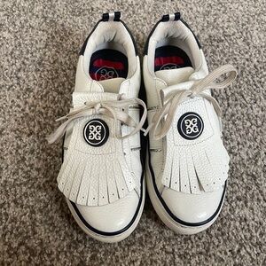 Gfore pebbled leather kiltie Spikeless golf shoe